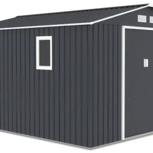 Domek metalowy ogrodowy Hardmaister Hudson 277 × 319 cm Cold Grey