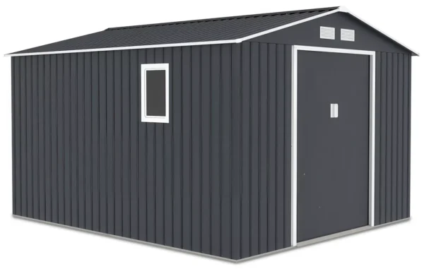 Domek metalowy ogrodowy Hardmaister Hudson 277 × 319 cm Cold Grey