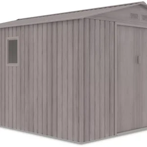 Domek metalowy ogrodowy Hardmaister Hudson 277 × 319 cm Light Wood
