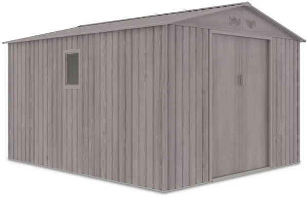 Domek metalowy ogrodowy Hardmaister Hudson 277 × 319 cm Light Wood