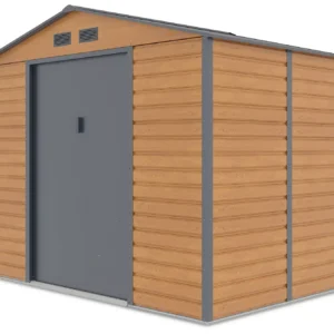 Domek metalowy ogrodowy Hardmaister Montreal 277 × 195 cm Oak Grey