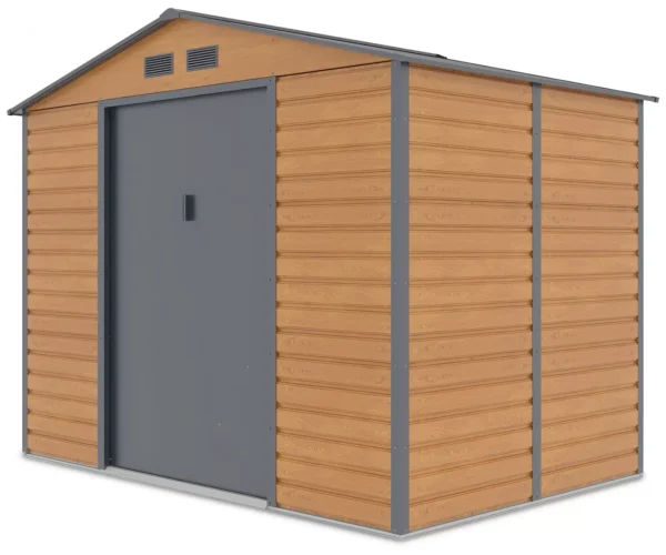 Domek metalowy ogrodowy Hardmaister Montreal 277 × 195 cm Oak Grey