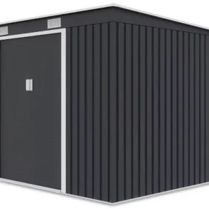 Domek metalowy ogrodowy Hardmaister Oregon 261 × 241 cm Cold Grey