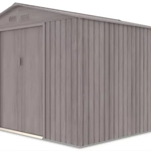 Domek metalowy ogrodowy Hardmaister Hudson 277 × 255 cm Light Wood