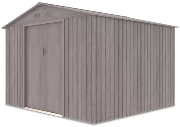 Domek metalowy ogrodowy Hardmaister Hudson 277 × 255 cm Light Wood