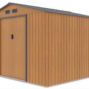 Domek metalowy ogrodowy Hardmaister Hudson 277 × 255 cm Oak Grey