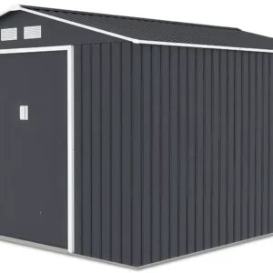 Domek metalowy ogrodowy Hardmaister Hudson 277 × 319 cm Cold Grey