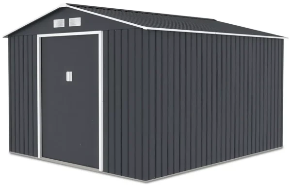 Domek metalowy ogrodowy Hardmaister Hudson 277 × 319 cm Cold Grey