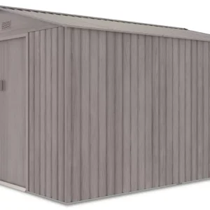 Domek metalowy ogrodowy Hardmaister Hudson 277 × 319 cm Light Wood