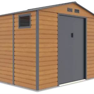 Domek metalowy ogrodowy Hardmaister Montreal 277 × 195 cm Oak Grey