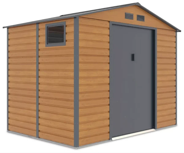 Domek metalowy ogrodowy Hardmaister Montreal 277 × 195 cm Oak Grey