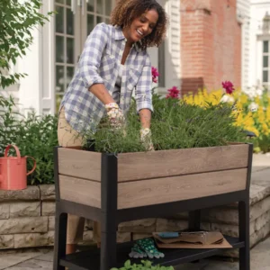 skrzynia-do-uprawy-deco-ashwood-keter-aranzacja Skrzynia do uprawy Keter Deco Ashwood 113 cm