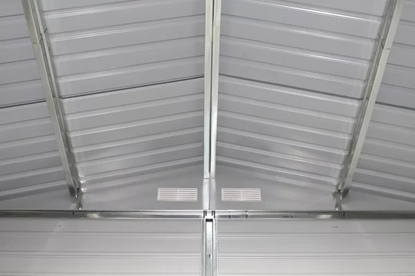 solid_metalic_rooftop_inside_the_house_garden_Montreal_277x323_cm_e412 Domek metalowy ogrodowy Hardmaister Montreal 277 × 323 cm Oak Grey
