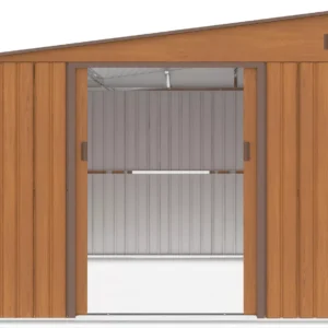 Domek metalowy ogrodowy Hardmaister Jasper 279 × 321 cm Oak Brown