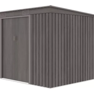 szopa-nardzedziowa-oregon-261x241cm-light-wood-bok-2 Domek metalowy ogrodowy Hardmaister Oregon 261 × 241 cm Light Wood