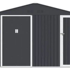 Domek metalowy ogrodowy Hardmaister Falcon 340 × 194 cm Cold Grey