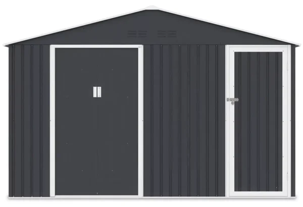 Domek metalowy ogrodowy Hardmaister Falcon 340 × 194 cm Cold Grey