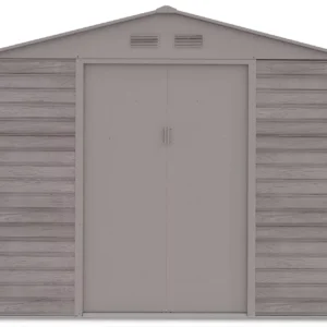 Domek metalowy ogrodowy Hardmaister Montreal 277 × 195 cm Light Wood