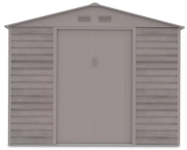 Domek metalowy ogrodowy Hardmaister Montreal 277 × 195 cm Light Wood