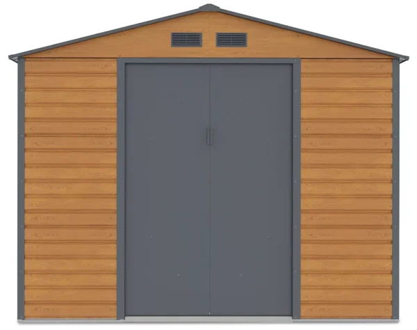 Domek metalowy ogrodowy Hardmaister Montreal 277 × 195 cm Oak Grey