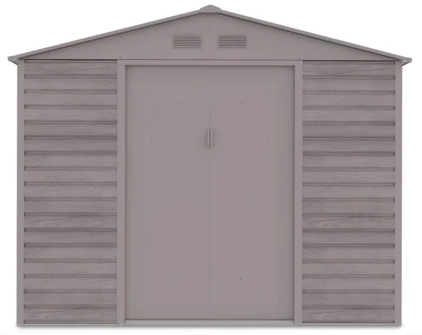 Domek metalowy ogrodowy Hardmaister Montreal 277 × 259 cm Light Wood