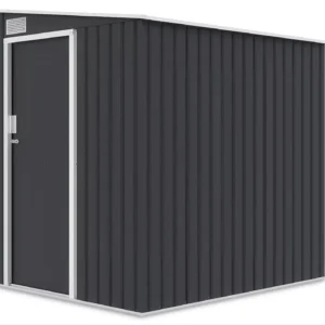 Domek metalowy ogrodowy Hardmaister Jasper 150 × 194 cm Cold Grey