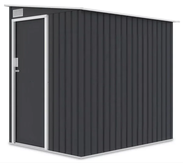 Domek metalowy ogrodowy Hardmaister Jasper 150 × 194 cm Cold Grey