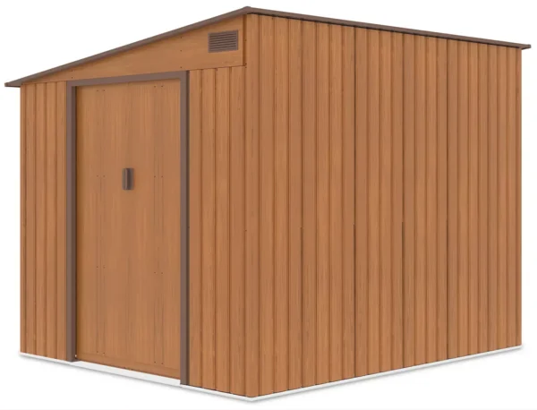 tool_house_JASPER_214x257_cm_oak_brown_hardmaister_right_side_of_the_house_f1b8 Domek metalowy ogrodowy Hardmaister Jasper 214 × 257 cm Oak Brown