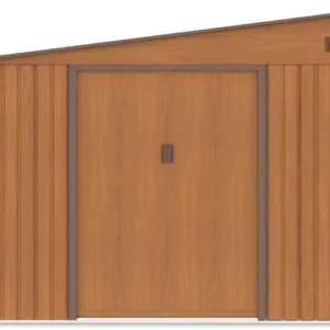 Domek metalowy ogrodowy Hardmaister Jasper 279 × 321 cm Oak Brown