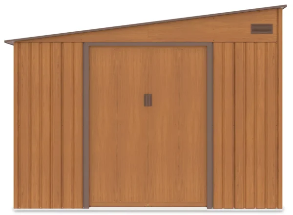 Domek metalowy ogrodowy Hardmaister Jasper 279 × 321 cm Oak Brown