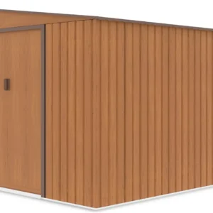 Domek metalowy ogrodowy Hardmaister Jasper 279 × 321 cm Oak Brown