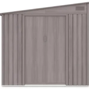 tool_shed_JASPER_214x257_cm_Light_Wood_hardmaister_front_view_2e71 Domek metalowy ogrodowy Hardmaister Jasper 214 × 257 cm Light Wood