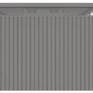 tyl_solidnego_domku_ogrodowego_hardmaister_w_kolorze_szarego_aluminium_3fe9 Domek metalowy ogrodowy Hardmaister Ottawa 294 × 294 cm Grey Aluminium
