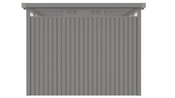 tyl_solidnego_domku_ogrodowego_hardmaister_w_kolorze_szarego_aluminium_3fe9 Domek metalowy ogrodowy Hardmaister Ottawa 294 × 294 cm Grey Aluminium