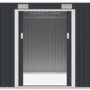 Domek metalowy ogrodowy Hardmaister Oregon 261 × 241 cm Cold Grey