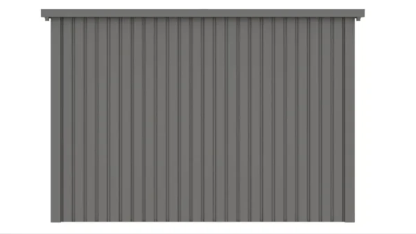 widok_z_tylu_na_ogrodowy_domek_narzedziowy_w_kolorze_szarym_c6ae Domek metalowy ogrodowy Hardmaister Portland 289 × 318 cm Grey Aluminium