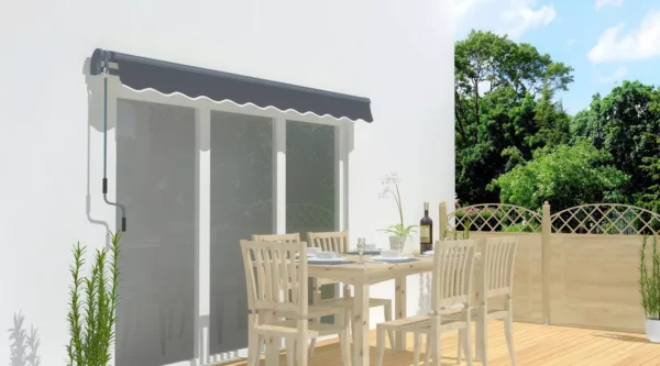 zwini__ta_markiza_ogrodowa_zamontowana_do___ciany_200e Markiza tarasowa Gutroof Classic 500 × 300 cm Grey
