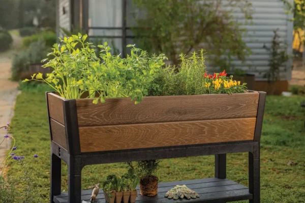 Skrzynia uprawowa Keter Deco Walnut 113 cm