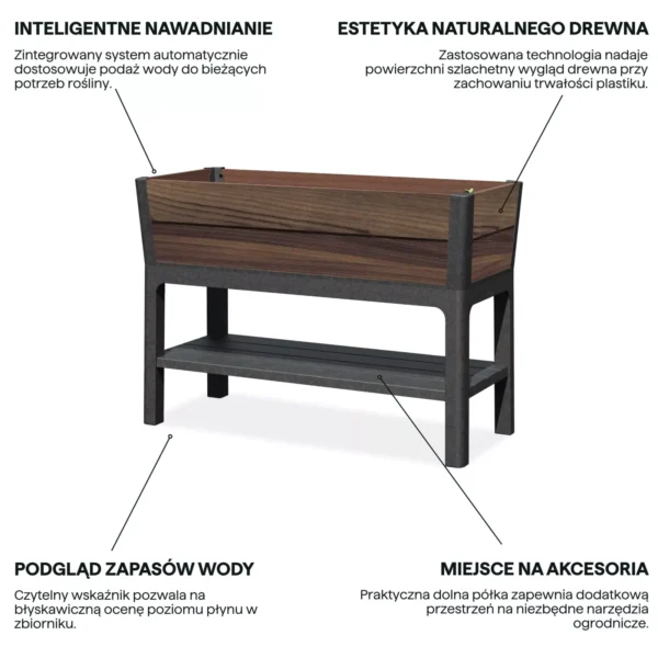 Skrzynia uprawowa Keter Deco Walnut 113 cm