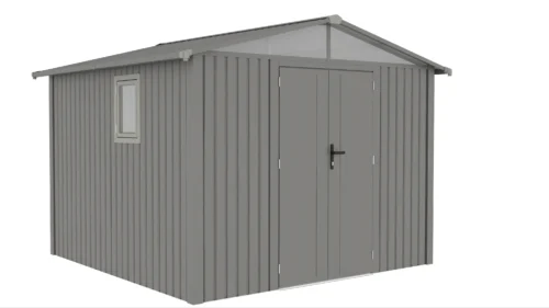 Domek narzędziowy MICHIGAN 304 x 296cm Grey Aluminium – Hardmaister — zdjęcie główne wariantu
