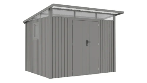 Domek narzędziowy PORTLAND 289 x 253cm Grey Aluminium – Hardmaister — zdjęcie główne wariantu