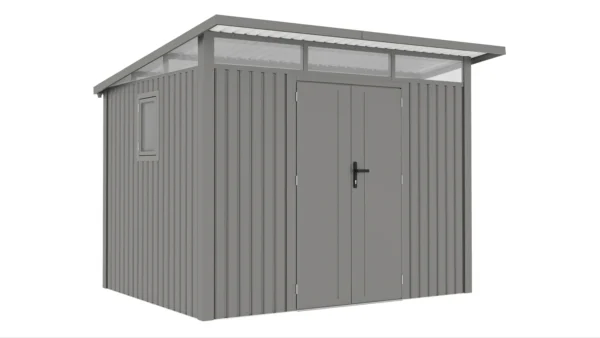 Domek narzędziowy PORTLAND 289 x 253cm Grey Aluminium – Hardmaister — zdjęcie główne wariantu Domek narzędziowy PORTLAND 289 x 253cm Grey Aluminium – Hardmaister — zdjęcie główne wariantu