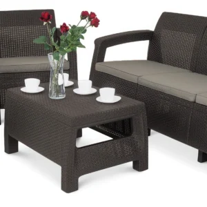 Meble ogrodowe CORFU SET 3 Brown