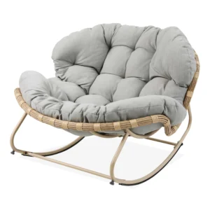 Fotel bujany RODOS Natural/Light Grey - Focus Garden