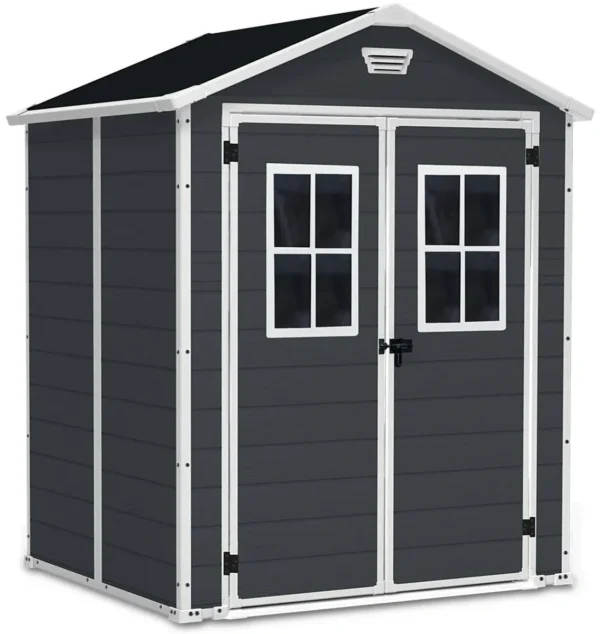 Domek narzędziowy MANOR 6x5 DD Dark Grey 185x152cm Keter Domek narzędziowy MANOR 6x5 DD Dark Grey 185x152cm Keter