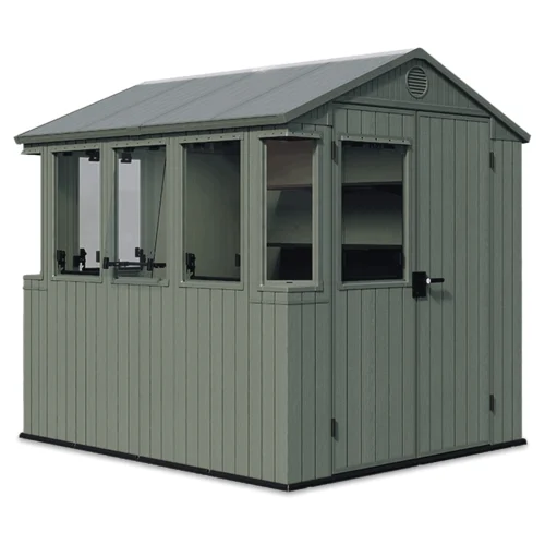 Domek narzędziowy ze szklarnią 2w1 POTTING SHED 6x8 zielony Domek narzędziowy ze szklarnią 2w1 POTTING SHED 6x8 zielony