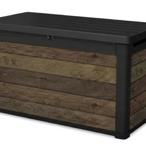 Skrzynia ogrodowa Deco Dec Box 380L kolor walnut imitacja drewna Skrzynia ogrodowa Deco Dec Box 380L kolor walnut imitacja drewna