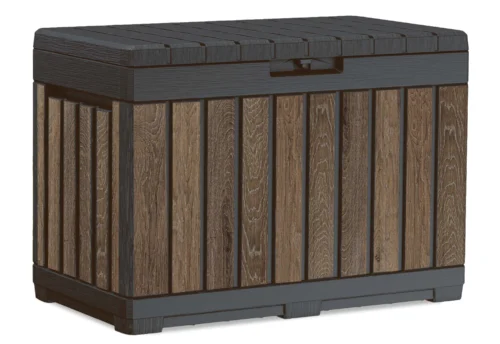 Skrzynia ogrodowa Deco Kentwood 190L imitacja drewna walnut Skrzynia ogrodowa Deco Kentwood 190L imitacja drewna walnut