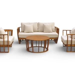 Zestaw ogrodowy z sofą NUVIA CAFFE drewniany ACACIA WOOD - BJORKKA