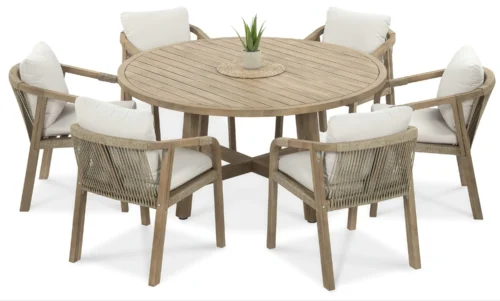 Stół okrągły z krzesłami MARIGOLD 6+1 Round – FURRORE — zdjęcie główne wariantu Stół okrągły z krzesłami MARIGOLD 6+1 Round – FURRORE — zdjęcie główne wariantu